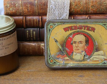 Vintage Webster bobbles and bits storage tin