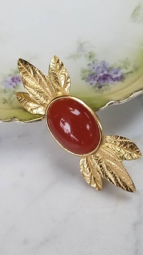 Vintage designer berry brooch - image 3