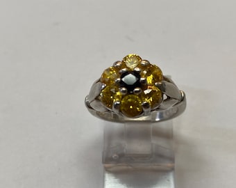 Sterling with Yellow and Blue CZ’s