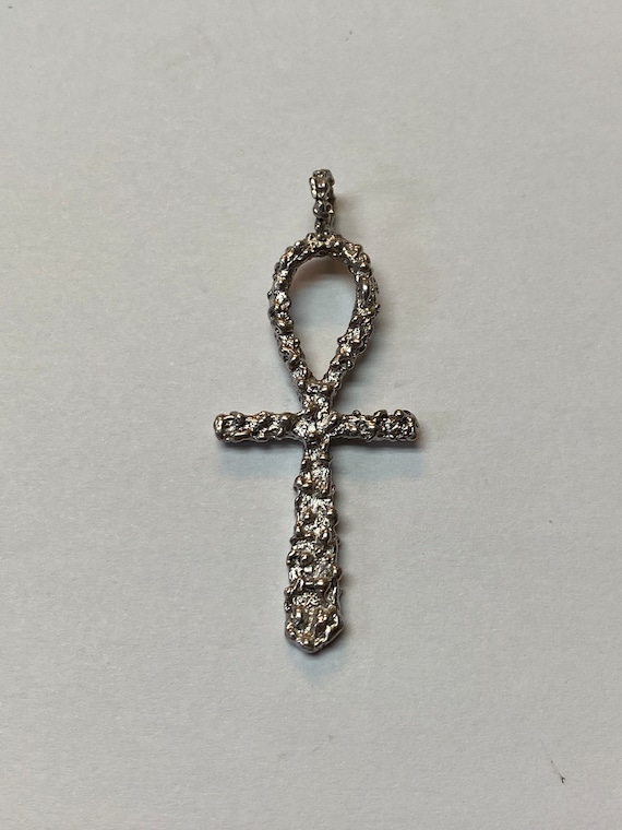 Vintage Sterling Silver Ankh Cross - image 1