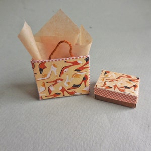 Shimmy Choo Lady es Shopping Bag & Schuhkarton, Damen Kleid Shop, Parfum Shop ~ Artisan Made
