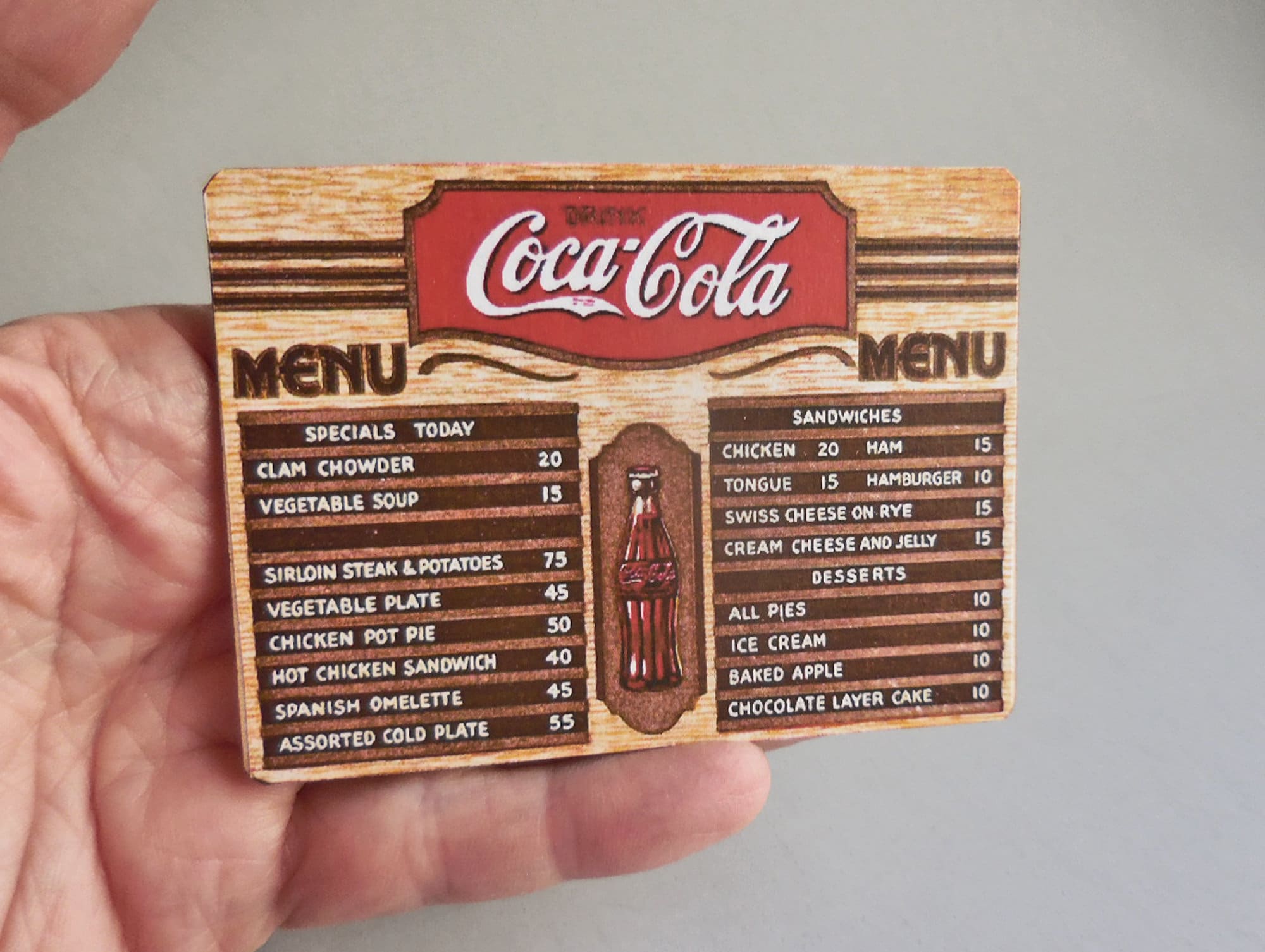 coke menu