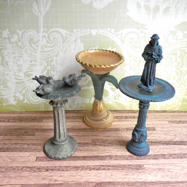 Garden Fountains ~ Bird Baths ~ St. Francis ~ Dollhouse Miniatures