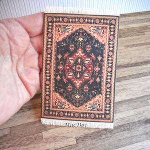 MacDoc Asian Style Rug~ 1:24 Scale ~ Unfinished ~ Dollhouse Miniature