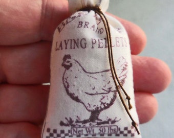 Chicken Feed Sacks ~ Dollhouse Miniatures