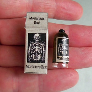 Morticians Best  Embalming Fluid ~ Halloween ~ Dollhouse Miniature