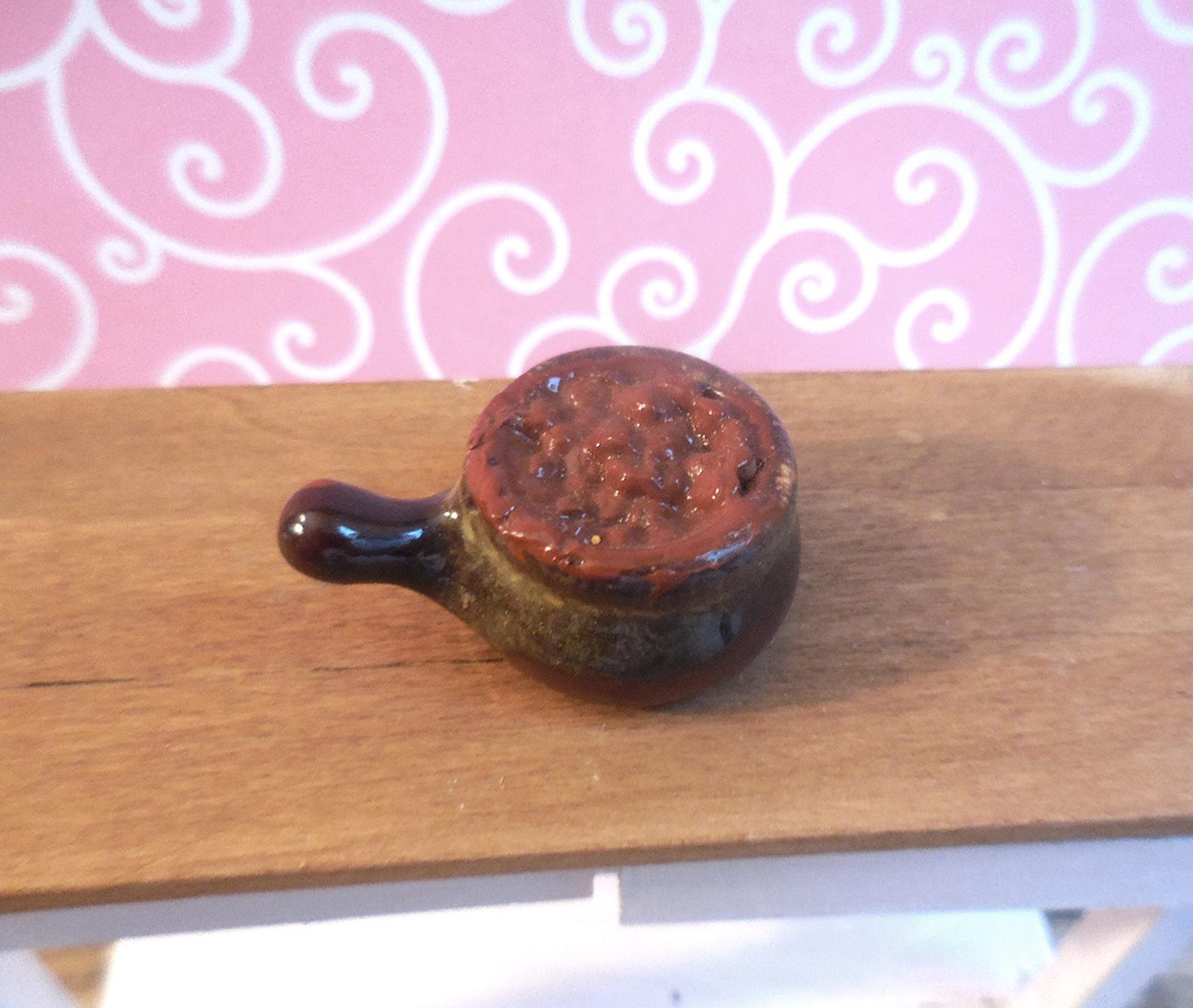 Crock of Baked Beans ~ Dollhouse Miniature - Etsy
