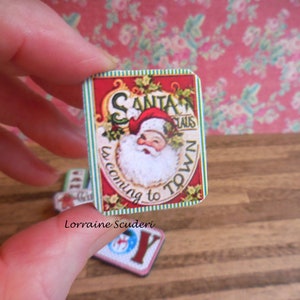 Santa Is Coming To Town ~ Christmas ~ Dollhouse Miniatues