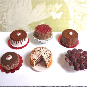 Chocolat, gâteaux au chocolat et plus encore ~ Dollhouse Miniatures