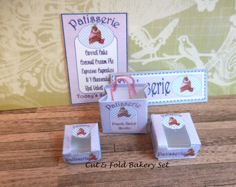Dollhouse Miniature ~ Patisserie Bakery Kit Set ~ Assembly Required