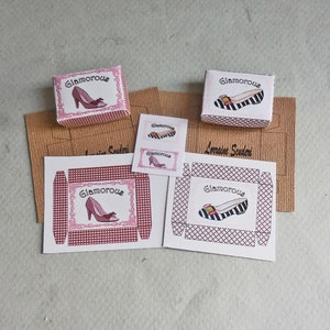Lady&#39;s Shoe Box Kits ~ Flats ~ High Heels ~ Slippers ~ Sneakers ~ Dollhouse Miniature