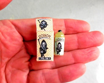 Poison Box and Bottle Set ~ Dollhouse Miniature