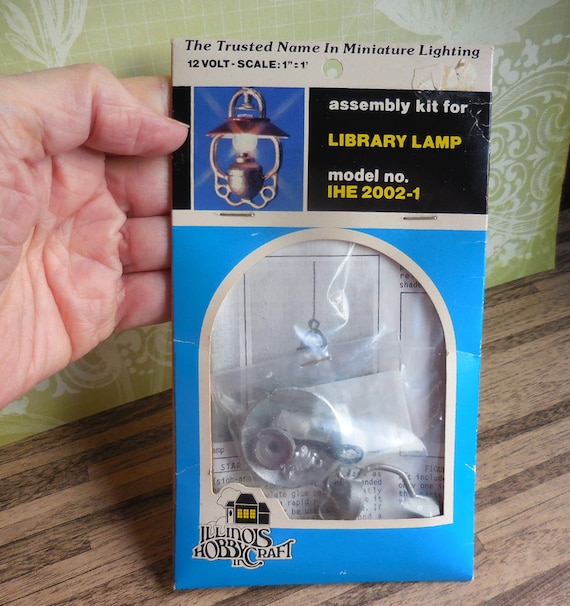 Illinois Hobbycraft Librart Lamp Kit Dollhouse Miniature Etsy UK