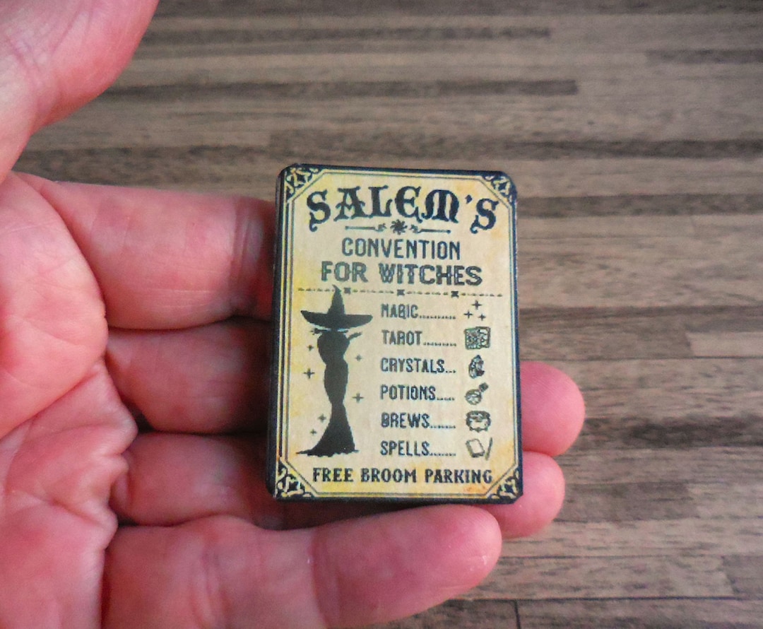 Halloween Salem Convention for Witches Dollhouse Miniatures Etsy