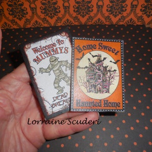 Halloween Menu Boards and Signs ~ Dollhouse Miniature