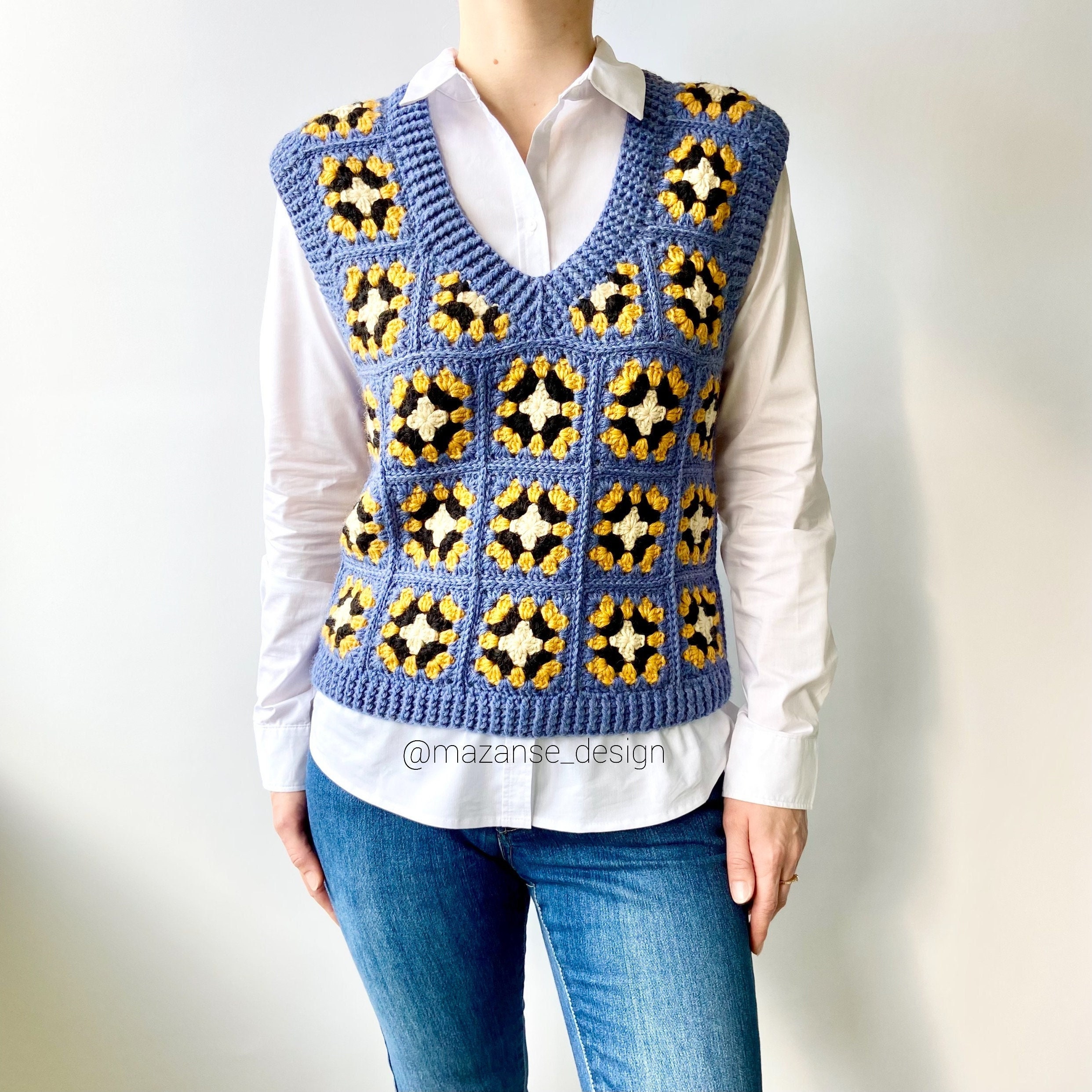 Hand Crochet Vest - Etsy