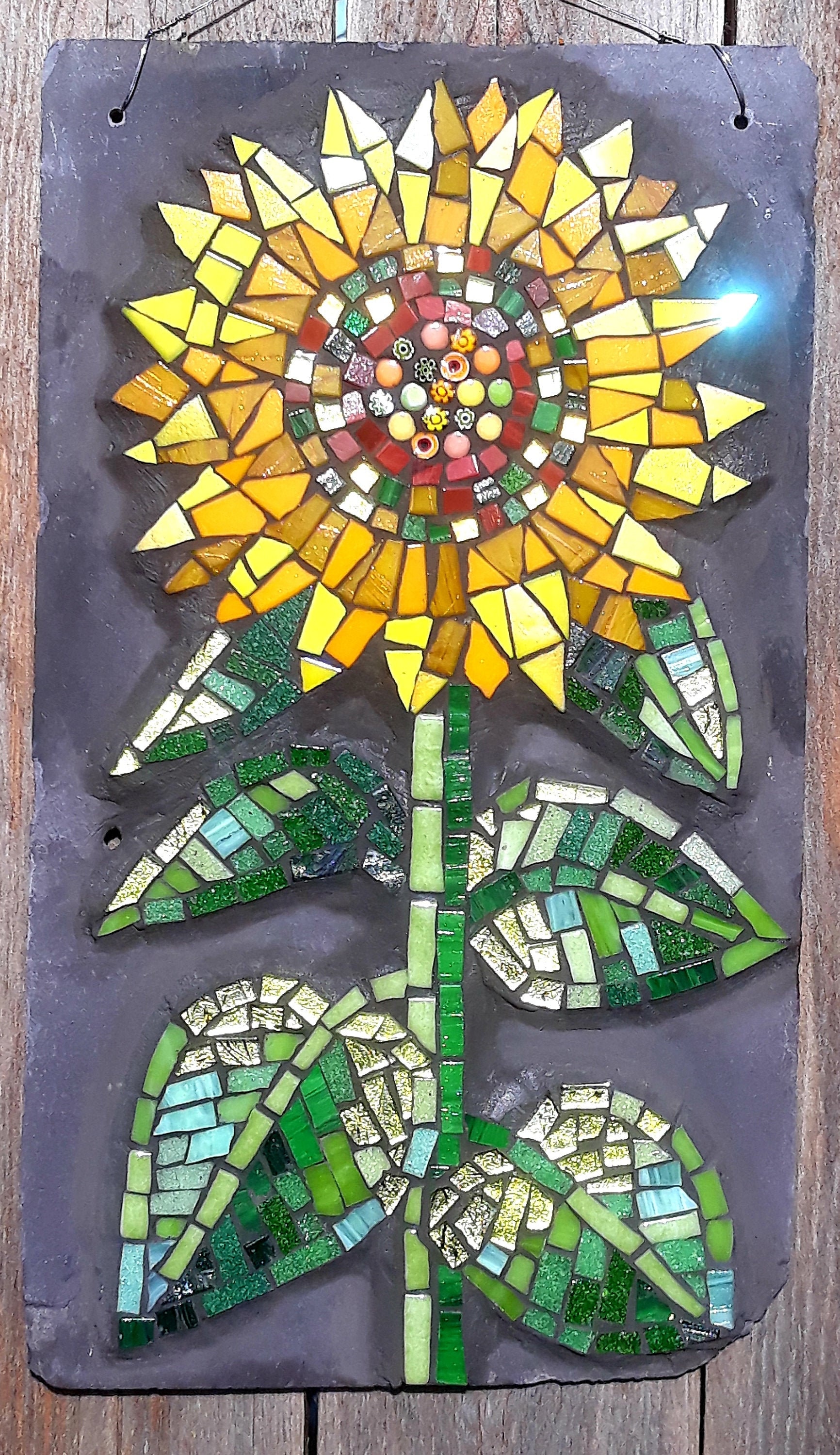 Garden mosaic Sunflower | Etsy