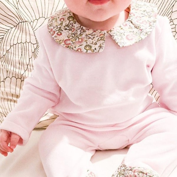 Patron de couture bébé : le pyjama L'agréable Eponine et son petit bonnet - Taille du 1 au 18 mois