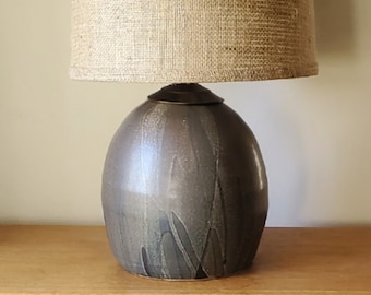 Handcrafted Ceramic Lamp | Round | Earth | 1H
