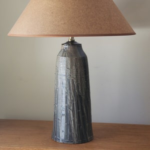 Handcrafted Table Lamp | Textured Linear | Moss | 6A