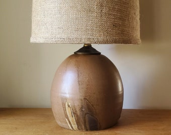 Handcrafted Ceramic Lamp | Round | Sienna | 1G