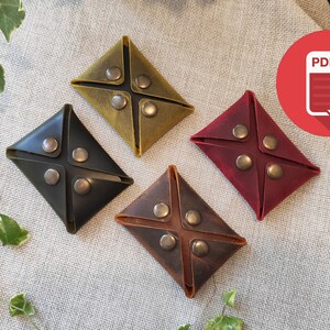 Coin Pouch Coin Purse Pattern PDF Printable Easy to Make DIY Leather ...