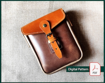 Leather Crossbody Bag Pattern: DIY Shoulder Bag (PDF Download)