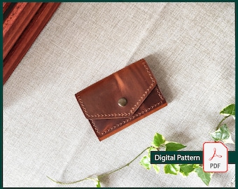 DIY Leather Cardholder Pattern: Minimalist Wallet Tutorial (PDF)