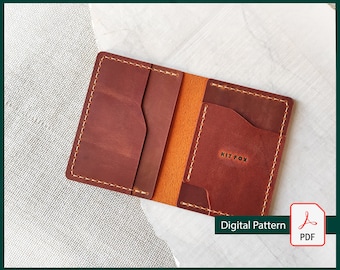 Minimalist Leather Cardholder Pattern: DIY Wallet (PDF)
