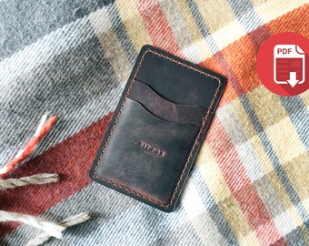 Leather Cardholder Pattern: Minimalist DIY (PDF Pattern)