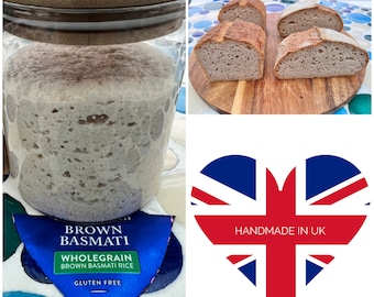 Gluten Free Organic Sourdough Starter - Live Culture Ready to Bake