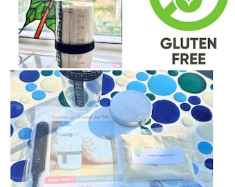 Sourdough Starter Storage Jar Kit - Includes our Gluten Free Starter, GF Flour & Recipe