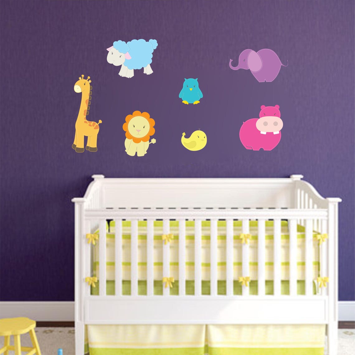 SAFARI ZOO ANIMALS vinyl wall art sticker decals nursery kids Etsy