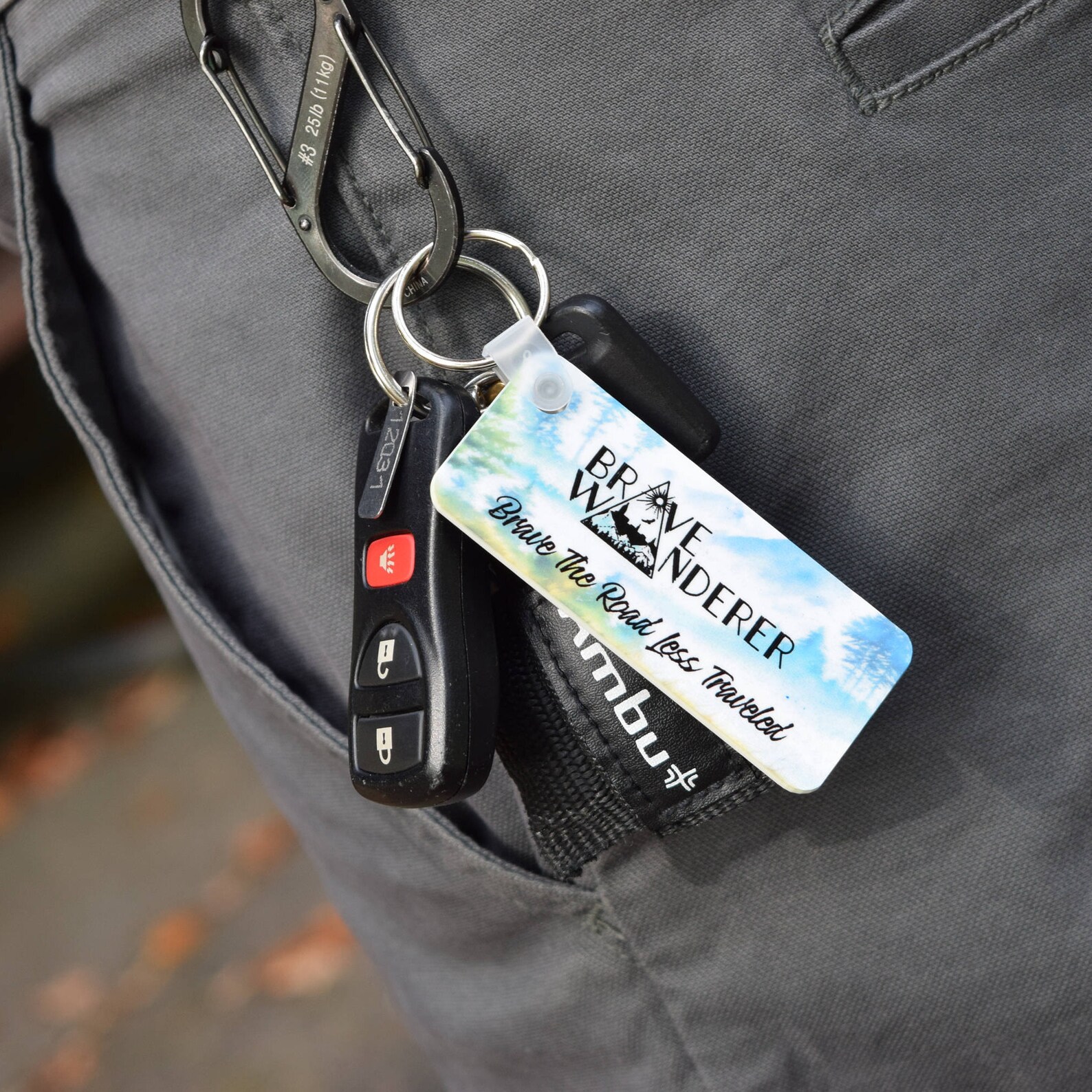 Personalized Keychain Custom Keychain Business Keychain Etsy