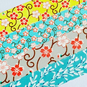 Floral, flowers, Sakura, vines, berries, washi tape, SAMPLES