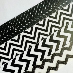 Chevron Black Washi Tape / Chevron Black Decorative Tape / Chevron Black  Masking Tape / Japan Planner Sticker 5m A10 