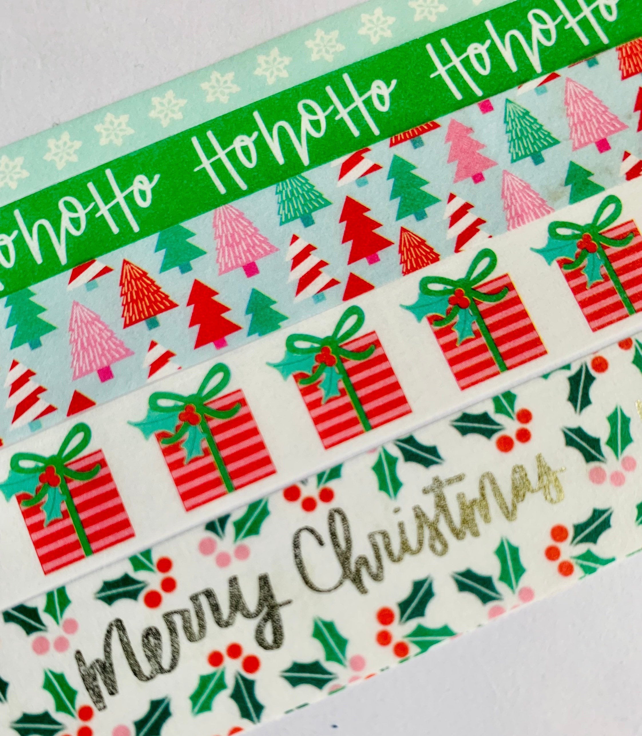 Merry Christmas, Christmas, tree, Ho Ho, snowflake, skinny stripe, pr…