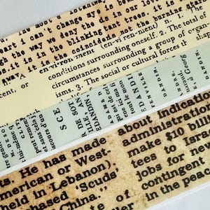 Blanco y negro, escritura, texto, diccionario, cinta washi, MUESTRAS