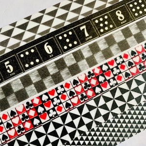 Dominos, card, games, checkers, checker, board, Las Vegas, casino, poker, game, night, pin wheel, washi tape,  samples