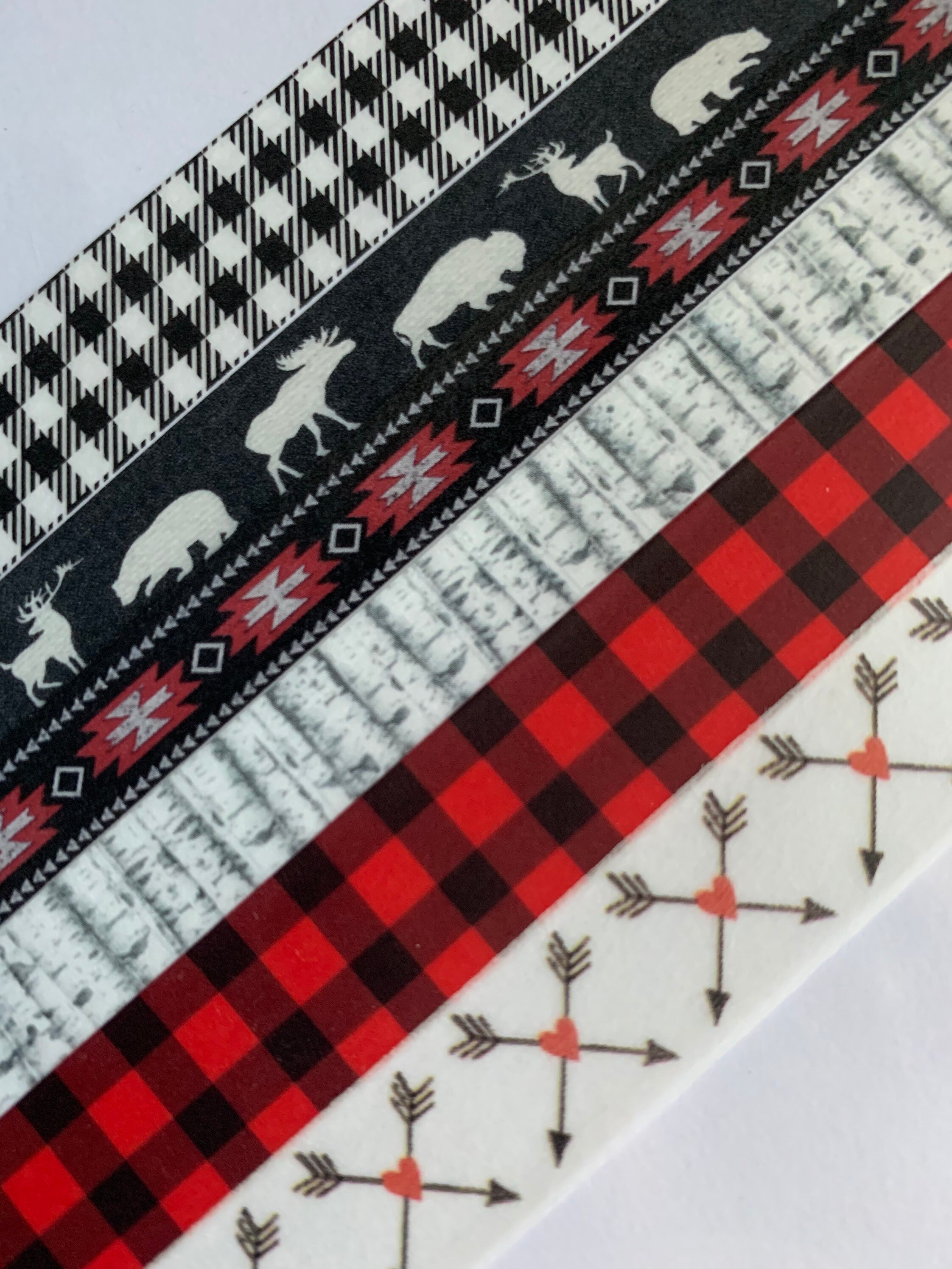 Great outdoors, camping, buffalo plaid, wood grain, Burch, wildlife, …