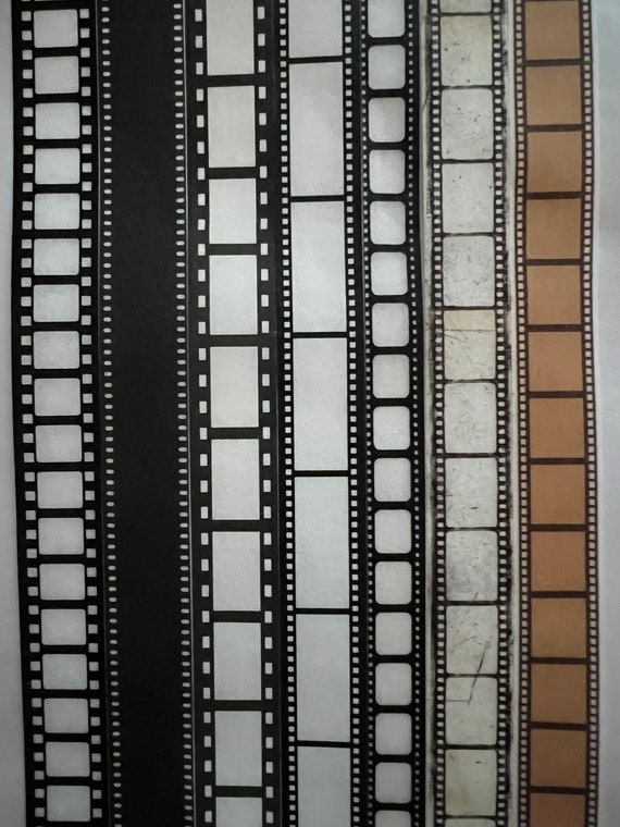 Filmstrip Party Tape Filmstrip Sticker Film Strip border Tape Movie Decor  Film Border Roll Movie Party