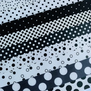 White and Black, dots, washi tape, SAMPLES