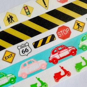 Splicing Path Road Tape Puzzle Creative DIY Road Highway Railway Paper Tape  Removable Track Road Kids