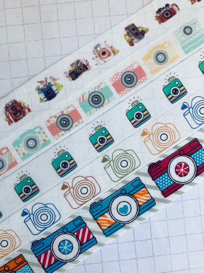poloroid Cameras washi tape samples retro instax