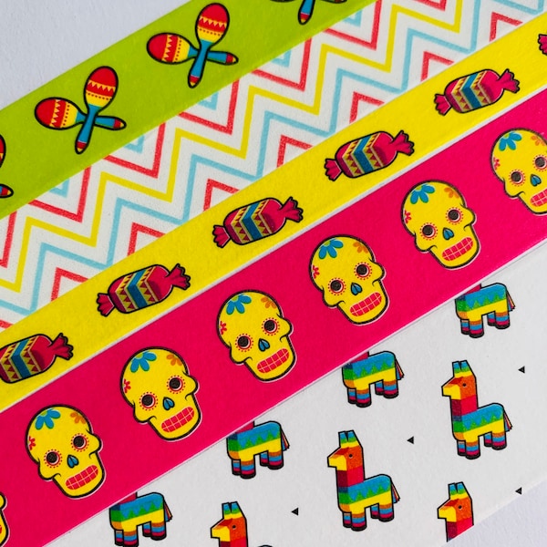 Day of the dead, Dia de los muertos, maracas, sugar skull, piñata, fiesta, Cinco de Mayo, zig zag, dulces, candy,  washi tape, SAMPLE