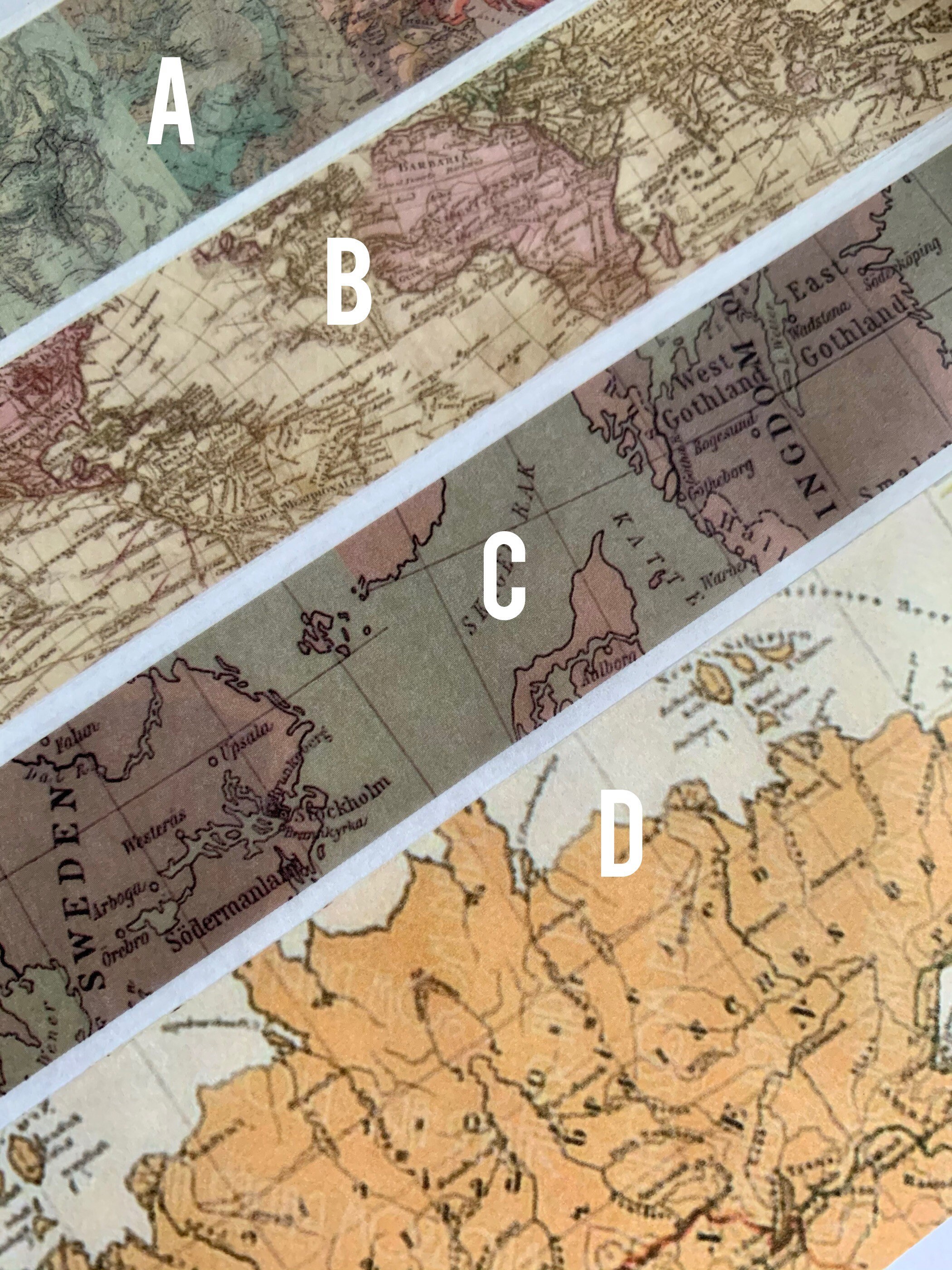 World Map Maps Travel Adventure Washi Tape SAMPLE - Etsy