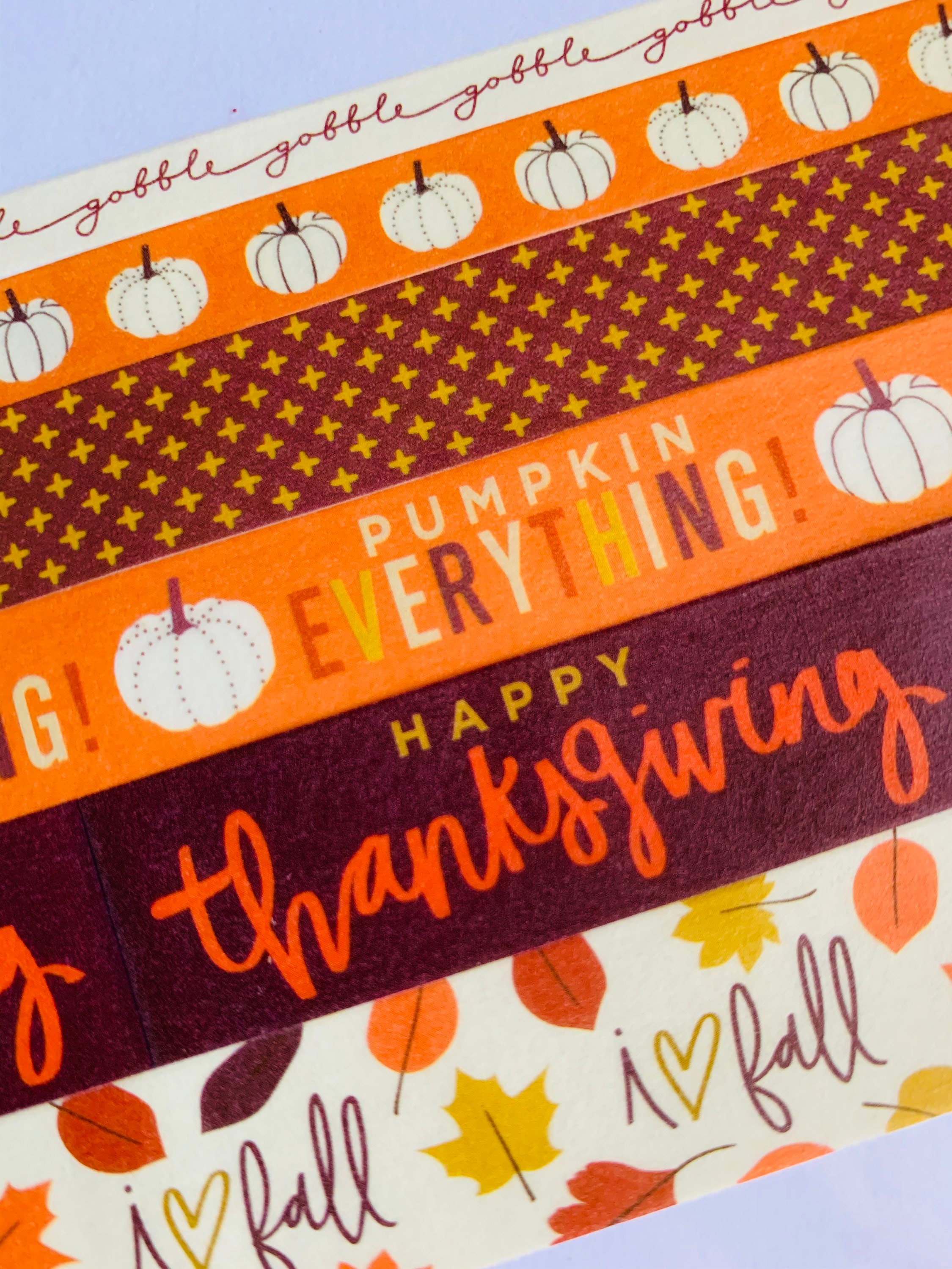 Thanksgiving, Fall, pumpkins, leaves, dots, turkey, orange and brown,…