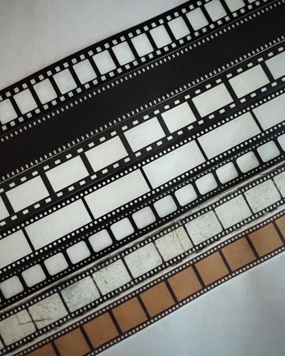 Wide Film Movie Strip Washi, Planner Tapes