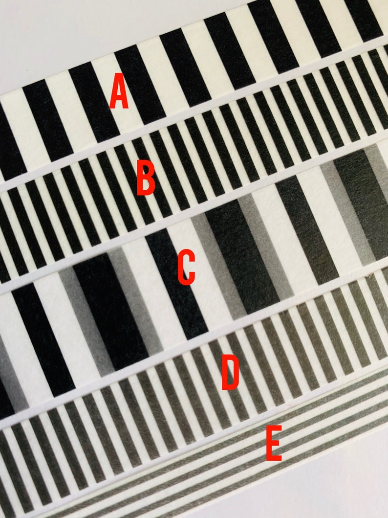 FLORALS Washi Tape Samples Stripes