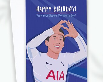 Personalised Spurs Son Birthday Card